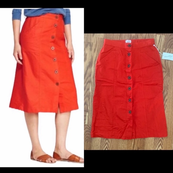 Universal Thread Dresses & Skirts - Button Up Midi Skirt